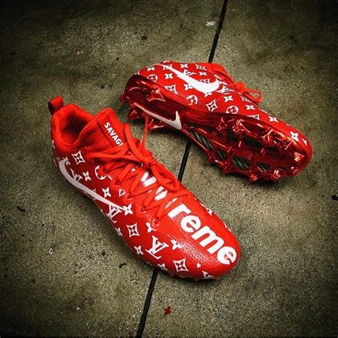 supreme x nike x lv football boots|supreme louis vuitton slippers.